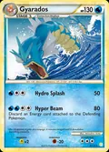 Gyarados, card 4 of the HeartGold & SoulSilver set, 2010, illustrated by Mitsuhiro Arita