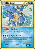 Blastoise, card 13 of the HS—Unleashed set, 2010, illustrated by Masakazu Fukuda