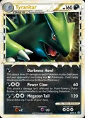 Tyranitar, card 88 of the HS—Unleashed set, 2010, illustrated by Wataru Kawahara