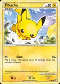 Pikachu, card 61 of the HS—Undaunted set, 2010, illustrated by Kouki Saitou