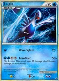 Lugia, card HGSS02 of the HGSS Black Star Promos set, 2010, illustrated by Takashi Yamaguchi