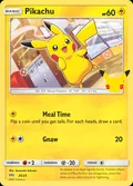 Pikachu, card 25 of the McDonald's Collection 2021 set, 2021, illustrated by Sanosuke Sakuma