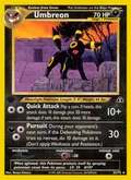 Umbreon, card 32 of the Neo Discovery set, 2001, illustrated by Naoyo Kimura