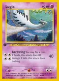Lugia, card 20 of the Neo Revelation set, 2001, illustrated by Aya Kusube