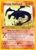 Shining Charizard, card 107 of the Neo Destiny set, 2002, illustrated by Hironobu Yoshida