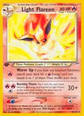 Light Flareon, card 46 of the Neo Destiny set, 2002, illustrated by Atsuko Nishida