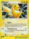 Pikachu, card 12 of the Nintendo Black Star Promos set, 2003, illustrated by Kouki Saitou