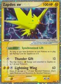 Zapdos ex, card 33 of the Nintendo Black Star Promos set, 2003, illustrated by K. Hoshiba
