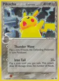 Pikachu δ, card 35 of the Nintendo Black Star Promos set, 2003, illustrated by Ryo Ueda