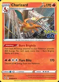 Charizard, card 10 of the Pokémon GO set, 2022, illustrated by N-DESIGN Inc.