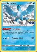 Articuno, card 24 of the Pokémon GO set, 2022, illustrated by Jiro Sasumo