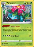 Venusaur, card 3 of the Pokémon GO set, 2022, illustrated by KEIICHIRO ITO