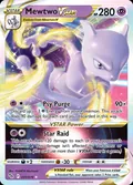 Mewtwo VSTAR, card 31 of the Pokémon GO set, 2022, illustrated by PLANETA Mochizuki