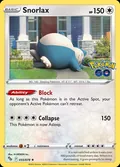 Snorlax, card 55 of the Pokémon GO set, 2022, illustrated by N-DESIGN Inc.
