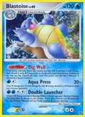 Blastoise, card 2 of the Platinum set, 2009, illustrated by Kagemaru Himeno