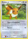 Eevee, card 59 of the Rising Rivals set, 2009, illustrated by Naoyo Kimura
