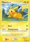 Pikachu, card 120 of the Supreme Victors set, 2009, illustrated by Takao Unno