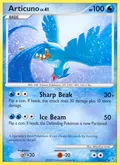 Articuno, card 16 of the Supreme Victors set, 2009, illustrated by Mitsuhiro Arita