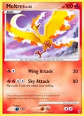 Moltres, card 36 of the Supreme Victors set, 2009, illustrated by Kouki Saitou