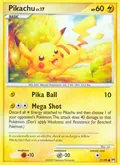 Pikachu, card 71 of the Arceus set, 2009, illustrated by sui