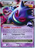 Gengar LV.X, card 97 of the Arceus set, 2009, illustrated by Shizurow