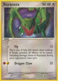 Rayquaza, card 3 of the POP Series 1 set, 2004, illustrated by Katsura Tabata