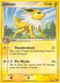 Jolteon, card 3 of the POP Series 3 set, 2006, illustrated by Masakazu Fukuda