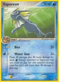 Vaporeon, card 6 of the POP Series 3 set, 2006, illustrated by Masakazu Fukuda