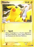 Pikachu, card 13 of the POP Series 4 set, 2006, illustrated by Kouki Saitou