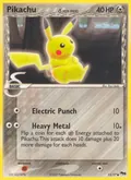 Pikachu δ, card 13 of the POP Series 5 set, 2007, illustrated by Ryo Ueda
