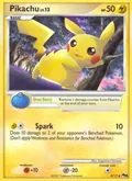 Pikachu, card 9 of the POP Series 6 set, 2007, illustrated by Kagemaru Himeno