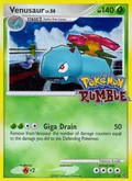 Venusaur, card 1 of the Pokémon Rumble set, 2009, illustrated by Pokemon Rumble