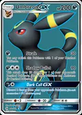 Umbreon-GX, card 142 of the Sun & Moon set, 2017, illustrated by 5ban Graphics