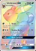 Umbreon-GX, card 154 of the Sun & Moon set, 2017, illustrated by 5ban Graphics