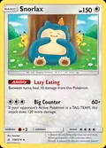 Snorlax, card 158 of the Unbroken Bonds set, 2019, illustrated by kanahei