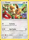 Eevee, card 48 of the Hidden Fates set, 2019, illustrated by Kagemaru Himeno