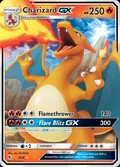 Charizard-GX, card 9 of the Hidden Fates set, 2019, illustrated by aky CG Works