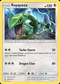 Rayquaza, card 106 of the Guardians Rising set, 2017, illustrated by Yoshinobu Saito