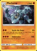 Machamp, card 65 of the Guardians Rising set, 2017, illustrated by Hitoshi Ariga