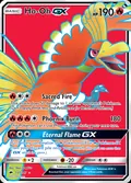 Ho-Oh-GX, card 131 of the Burning Shadows set, 2017, illustrated by 5ban Graphics