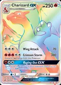 Charizard-GX, card 150 of the Burning Shadows set, 2017, illustrated by 5ban Graphics