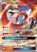 Ho-Oh-GX, card 21 of the Burning Shadows set, 2017, illustrated by PLANETA
