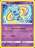 Shining Mew, card 40 of the Shining Legends set, 2017, illustrated by Sanosuke Sakuma