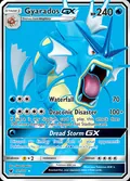 Gyarados-GX, card 101 of the Crimson Invasion set, 2017, illustrated by 5ban Graphics