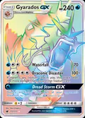 Gyarados-GX, card 112 of the Crimson Invasion set, 2017, illustrated by 5ban Graphics