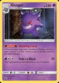 Gengar, card 38 of the Crimson Invasion set, 2017, illustrated by Shin Nagasawa