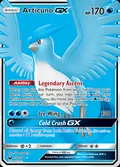 Articuno-GX, card 154 of the Celestial Storm set, 2018, illustrated by 5ban Graphics