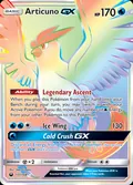 Articuno-GX, card 171 of the Celestial Storm set, 2018, illustrated by 5ban Graphics