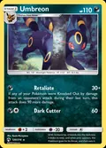 Umbreon, card 120 of the Lost Thunder set, 2018, illustrated by Ryota Murayama