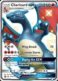 Charizard-GX, card SV49 of the Hidden Fates Shiny Vault set, 2019, illustrated by 5ban Graphics